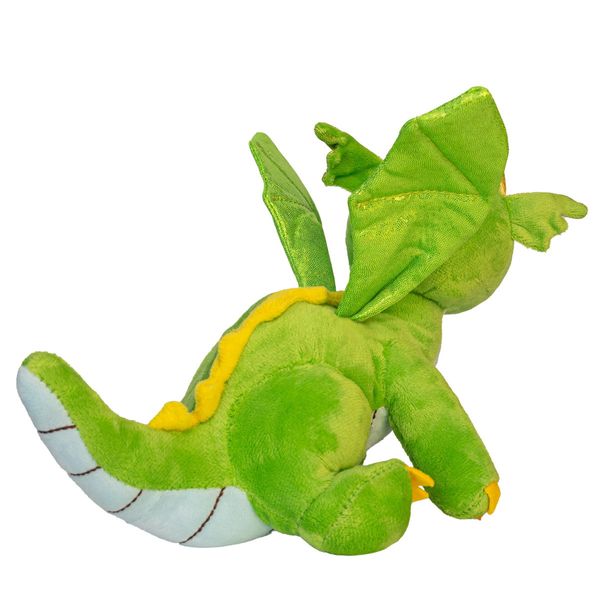 Мягкая игрушка - дракончик, 20 см, темно-зеленый, полиэстер (396404) 396404 фото