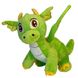Мягкая игрушка - дракончик, 20 см, темно-зеленый, полиэстер (396404) 396404 фото 1