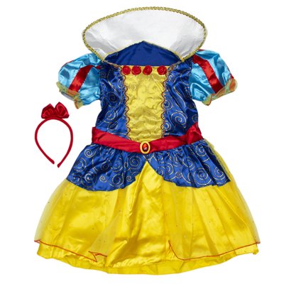 Детский карнавальный костюм Белоснежка, рост 110-120 см, желтый, вискоза, полиэстер (091052B) 091052B фото