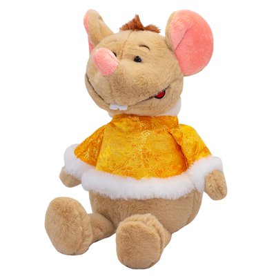 Мягкая игрушка - крыса в желтой шубке, 24 см, бежевый, полиэстер (M1810024A-1) M1810024A-1 фото
