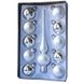 Набор елочных игрушек - шары с верхушкой, 11 шт, D6 см, серебристый, стекло (390250-1) 390250-1 фото 1