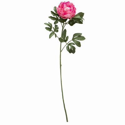 Искусственный цветок Пион, 83 см, розовый, пластик (130351) 130351 фото