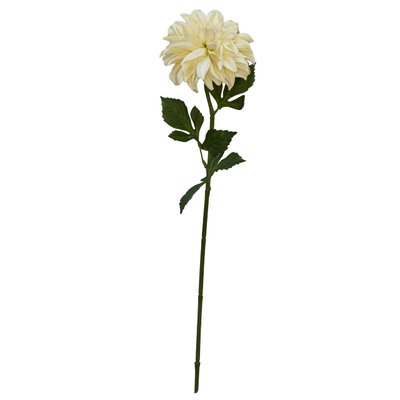 Штучна квітка Жоржина, 77 см, білий (130597) 130597 фото