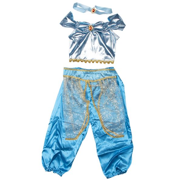 Дитячий карнавальний костюм принцеси Дженні, зріст 92-104 см, блакитний, віскоза та поліестер (CC004A) CC004A фото