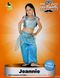Детский карнавальный костюм принцессы Дженни, рост 92-104 см, голубой, вискоза и полиэстер (CC004A) CC004A фото 3