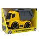 Іграшка дитяча - Самоскид, 20 см, музичний, зі світлом, жовтий з сірим, пластик (A644317M-U) A644317M-U фото 1
