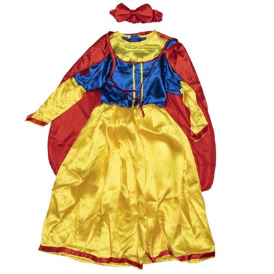 Дитячий карнавальний костюм Білосніжка, 8 років - 126 см, жовтий, поліестер (460434-3) 460434-3 фото