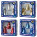 Набір ялинкових іграшок - дзвіночки, 3 шт, 6 см, синій, скло (390144-4) 390144-4 фото 3
