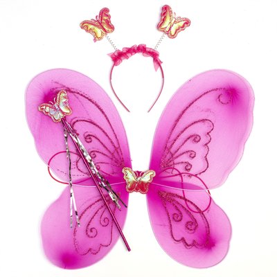 Карнавальный костюм - бабочка, 46x38 см, фуксия (517274) 517274 фото