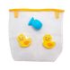 Ігровий набір для купання сумка-каченя для ванної кімнати DEVIK Baby, 18x19 см, жовтий, синій, пластик (5070) 5070 фото 1