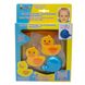Ігровий набір для купання сумка-каченя для ванної кімнати DEVIK Baby, 18x19 см, жовтий, синій, пластик (5070) 5070 фото 2