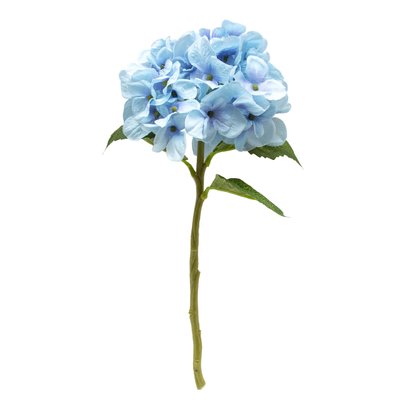 Искусственный цветок Гортензия, 35 см, голубой (631017) 631017 фото