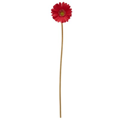 Штучна квітка Гербера, 45 см, полімерний матеріал, червоний (631109) 631109 фото