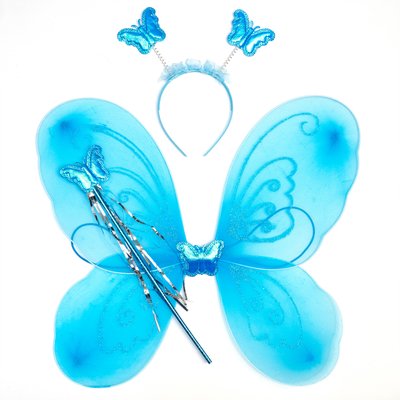 Карнавальний набір - метелик, 46x38 см, блакитний (517281) 517281 фото
