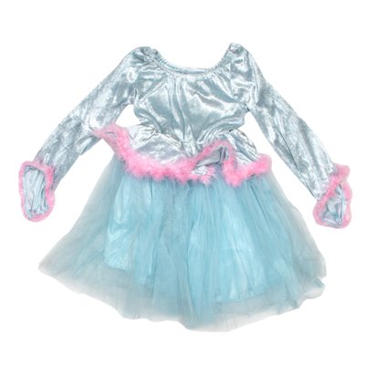 Дитяча карнавальна сукня фея, 4 роки - 102 см, блакитний, віскоза, поліестер (460700-1) 460700-1 фото