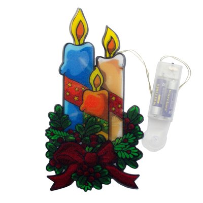 Світлодіодна декорація - Свічка, 25x13,5 см, 10л, пластик, IP20 (640294) 640294 фото