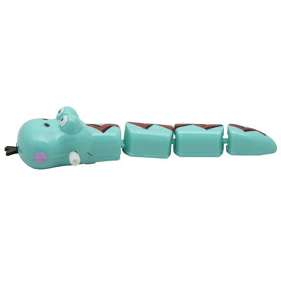 Игрушка заводная - змейка Aohua, 14x2,5x2 см, голубой, пластик (8060A-3-4) 8060A-3-4 фото