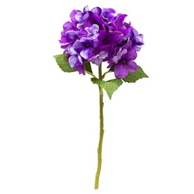 Штучна квітка Гортензія, 35 см, фіолетовий (631024) 631024 фото
