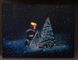Светящаяся картина - Дед Мороз и елка, 1 LED и 30 мини-лампочек на елке, 30x40x1,8 см (940041) 940041 фото 3