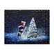 Светящаяся картина - Дед Мороз и елка, 1 LED и 30 мини-лампочек на елке, 30x40x1,8 см (940041) 940041 фото 1
