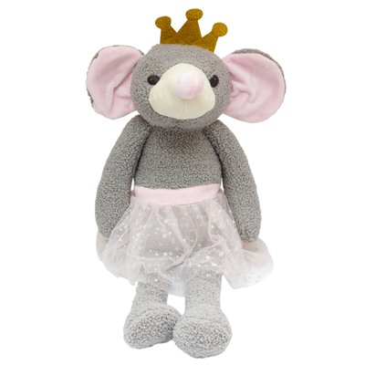 Мягкая игрушка - мышка-принцесса, 30 см, серый, полиэстер (Z1806328) Z1806328 фото