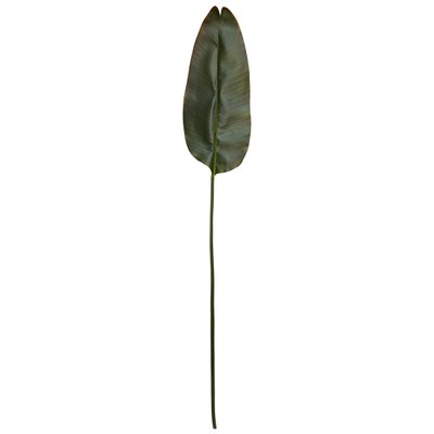 Штучна гілочка Стреліції, 125 см, полімерний матеріал, зелений (631703) 631703 фото