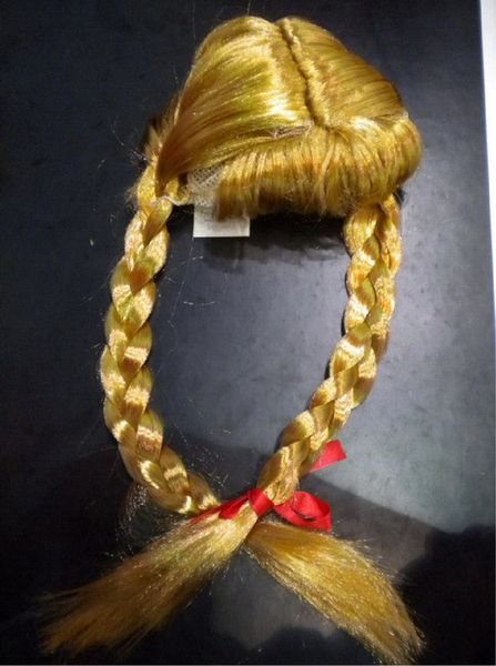 Карнавальный парик с косичками, 50-54 см, синтетическое волокно (460748) 460748 фото