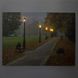 Светящаяся картина - осенний парк с фонарями, 5 LЕD ламп, 30x40 см (940058) 940058 фото 2