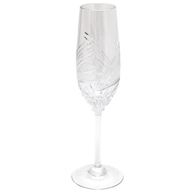 Хрустальный бокал для шампанского Neman, узор - флористический, 20 см, 160 мл (8560/3-2) 8560/3-2 фото