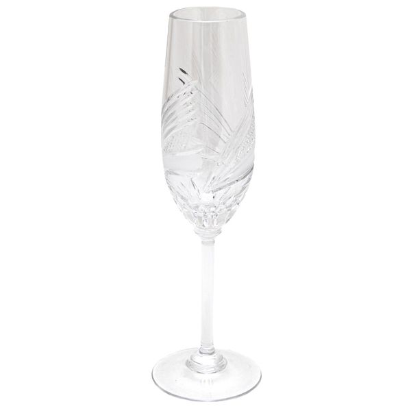 Хрустальный бокал для шампанского Neman, узор - флористический, 20 см, 160 мл (8560/3-2) 8560/3-2 фото
